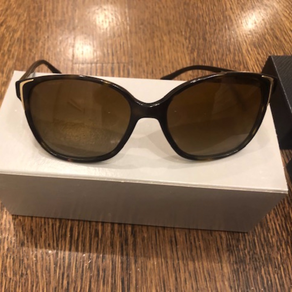 NEW Prada TORTOISE SUNGLASSES SPR 010 55-17 2AU-6E